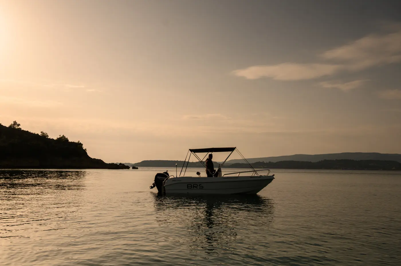 Boat gallery Kefalonia sunset
